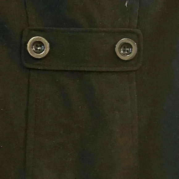 Ann Taylor Wool Blend Black Doublebreasted Pea Coat-Size XSP - Picture 9 of 14